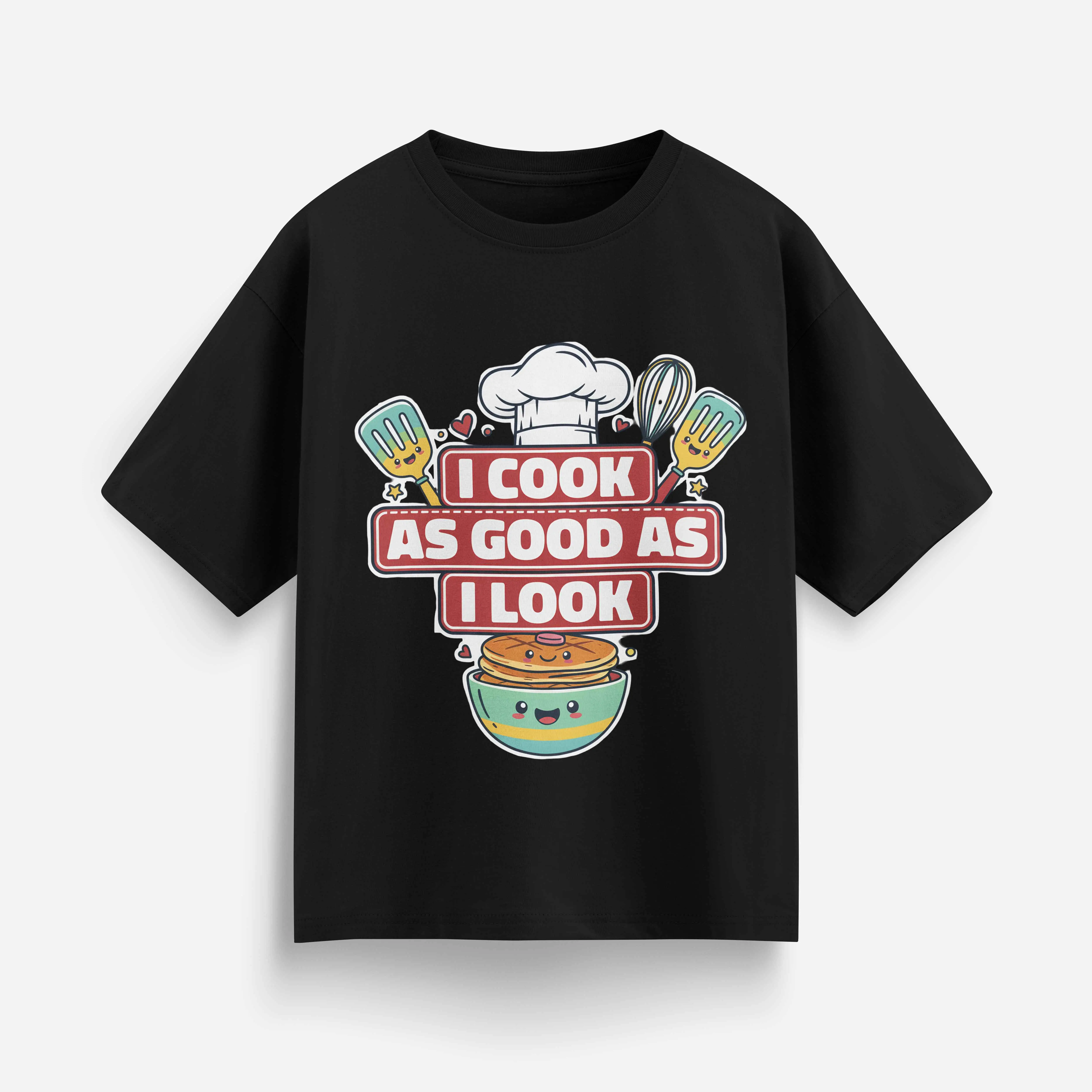 I Cook As Good As I Look Funny Cooking Men's Oversized Classic T-shirt