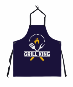 BBQ Grill King Apron - Great Kitchen Gift for Barbecue Lovers