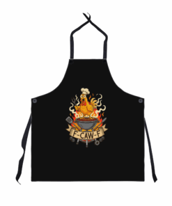 Funny BBQ Apron - Chicken F-Caw-F Kitchen Humor Gift